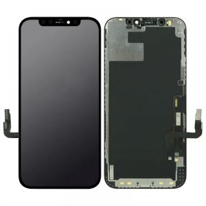 Apple İphone 12-12 Pro Ekran Dokumatik Siyah Revize Cam Değişmiş Tam Orjinal